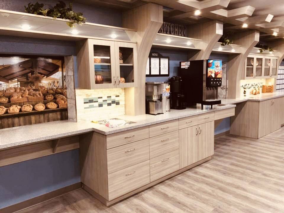An interior shot of the kitchen at Greenville Nursing and Rehabilitation Center from the Greenville Gallery.