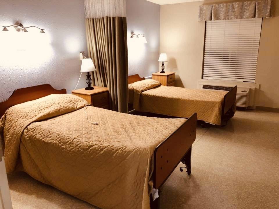 An interior shot of living space at the Greenville Nursing and Rehabilitation Center from the Greenville Gallery.