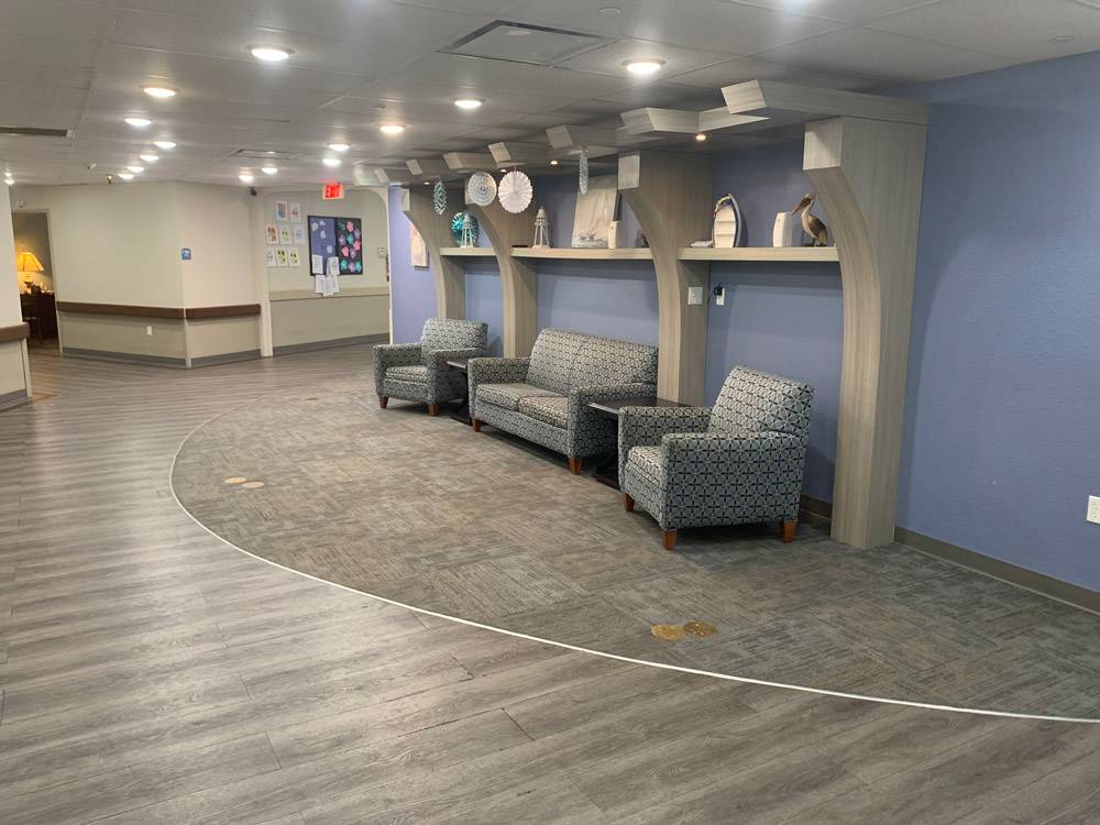 An interior shot of the Greenville Nursing and Rehabilitation Center from the Greenville Gallery.
